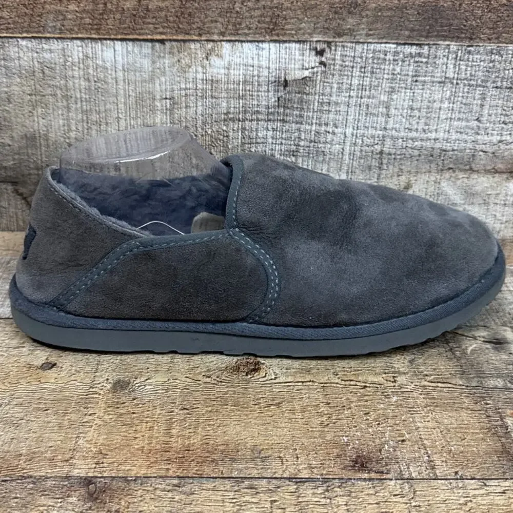 UGG Kenton Suede Slip On Slippers Shoes Gray Size 11